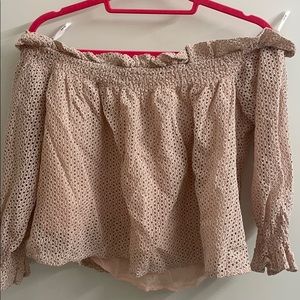 Bardot Pink Off Shoulder Top